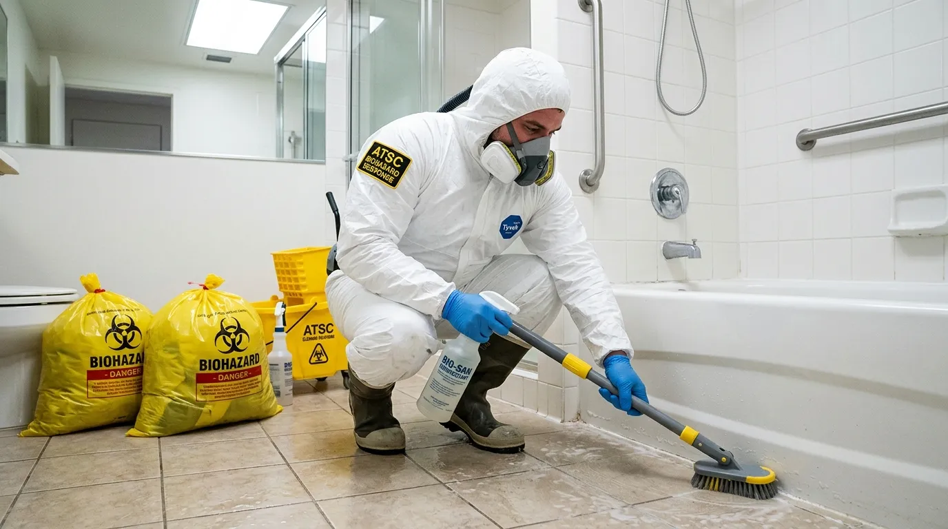 Decontamination equipment deployed for Blood Cleanup in Woodfield